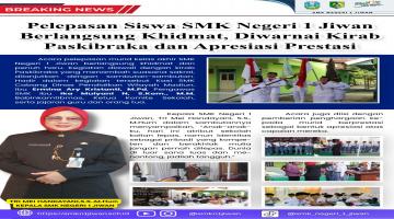 Pelepasan Siswa SMK Negeri 1 Jiwan Berlangsung Khidmat, Diwarnai Kirab Paskibraka dan Apresiasi Prestasi
